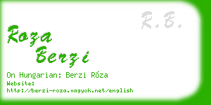 roza berzi business card